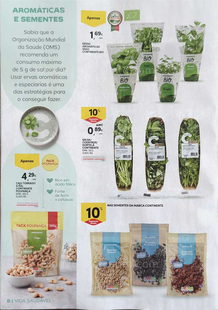 Antevisão Folheto CONTINENTE Vida Saudável Promoções de 20 janeiro a 1 fevereiro