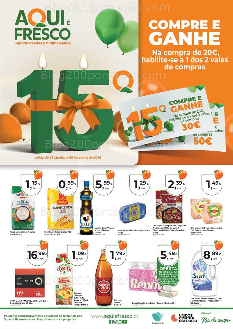 Antevisão Folheto AQUI É FRESCO Promoções de 28 janeiro a 8 fevereiro