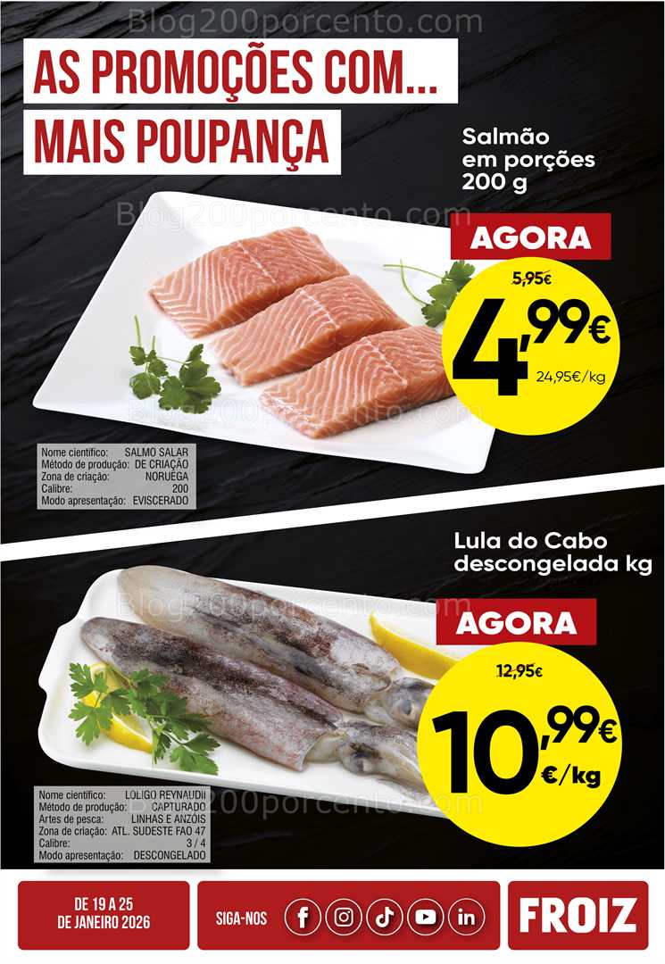 Antevisão Folheto FROIZ Promoções de 19 a 25 janeiro