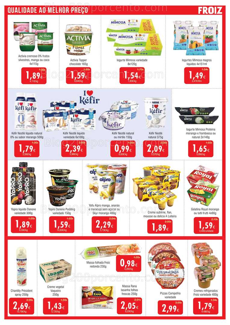 Antevisão Folheto FROIZ Promoções de 23 janeiro a 11 fevereiro