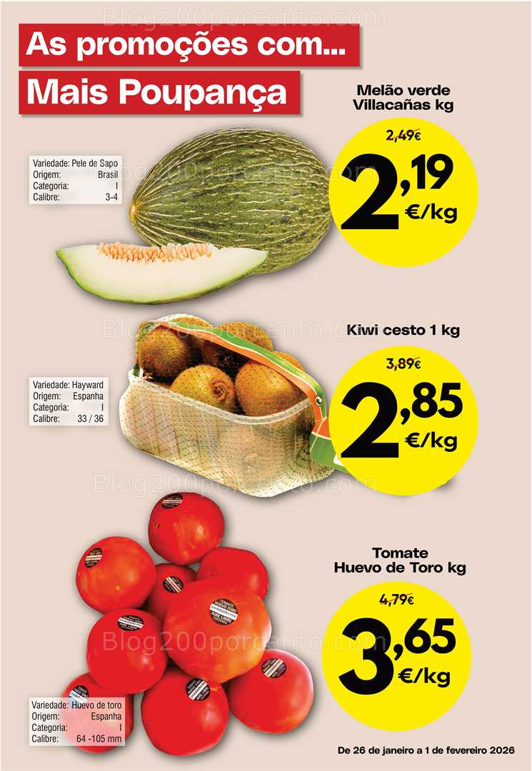 Antevisão Folheto FROIZ Promoções de 26 janeiro a 1 fevereiro