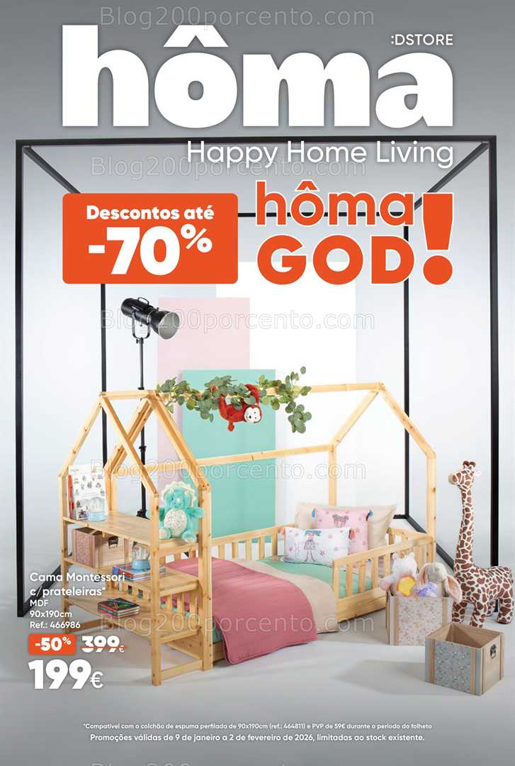 Antevisão Folheto HÔMA Saldos Promoções de 8 janeiro a 2 fevereiro