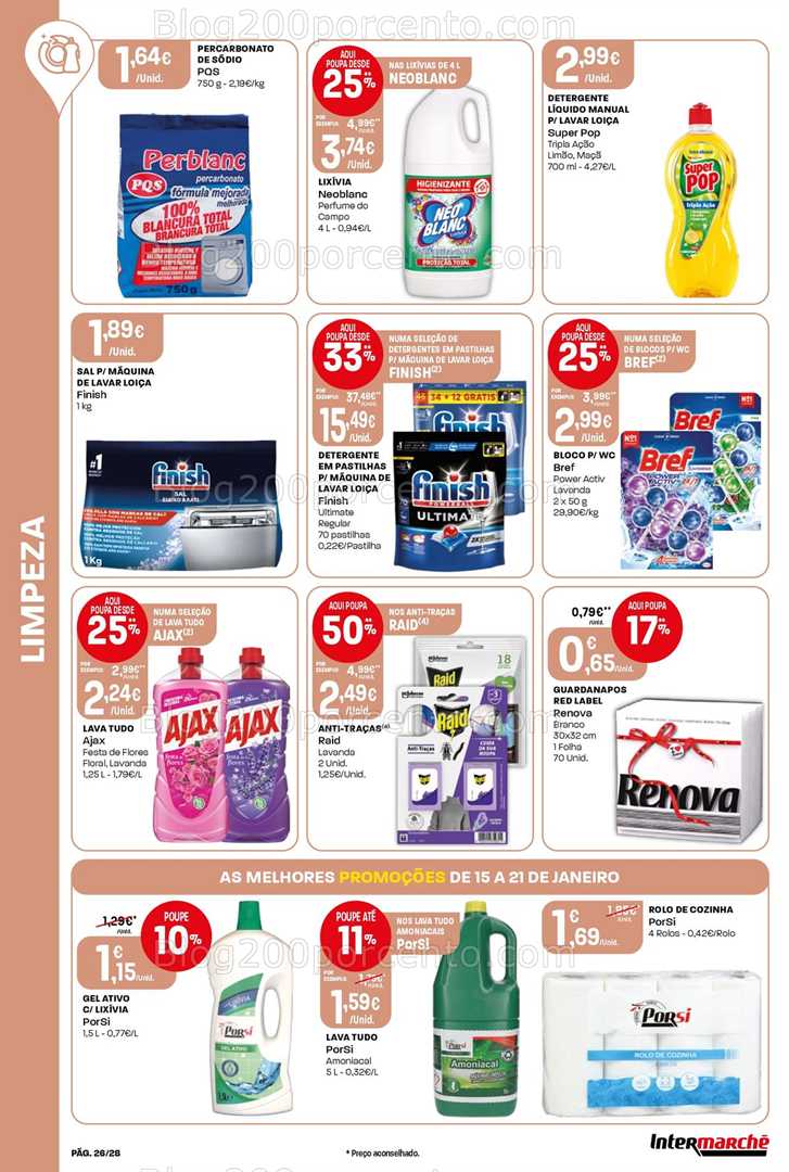 Antevisão Folheto INTERMARCHÉ Contact Promoções de 15 a 21 janeiro