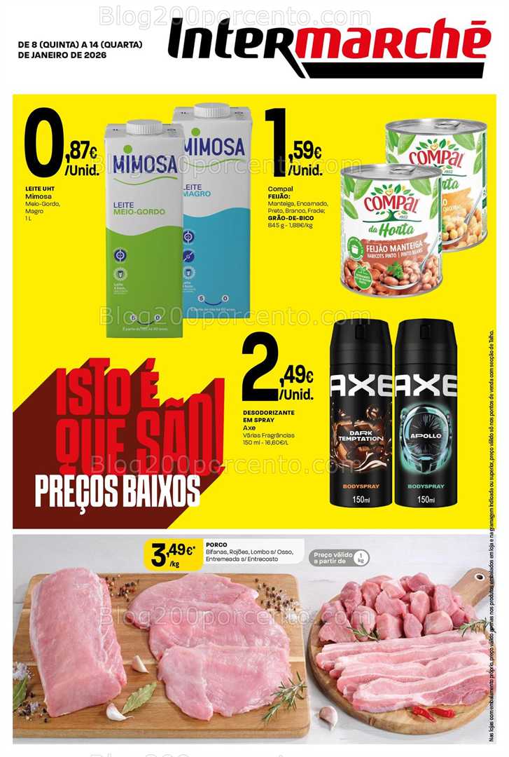Antevisão Folheto INTERMARCHÉ Contact Promoções de 8 a 14 janeiro