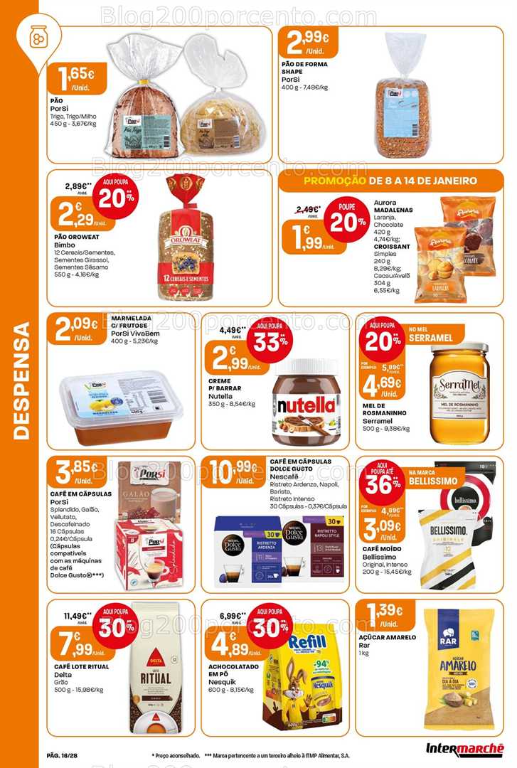Antevisão Folheto INTERMARCHÉ Contact Promoções de 8 a 14 janeiro