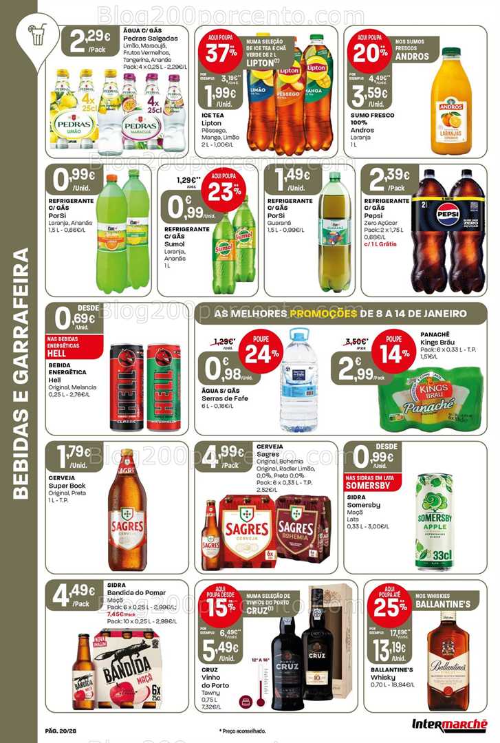 Antevisão Folheto INTERMARCHÉ Contact Promoções de 8 a 14 janeiro
