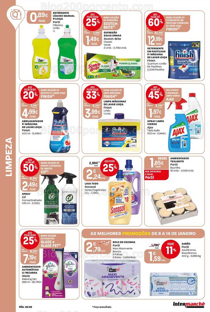 Antevisão Folheto INTERMARCHÉ Contact Promoções de 8 a 14 janeiro