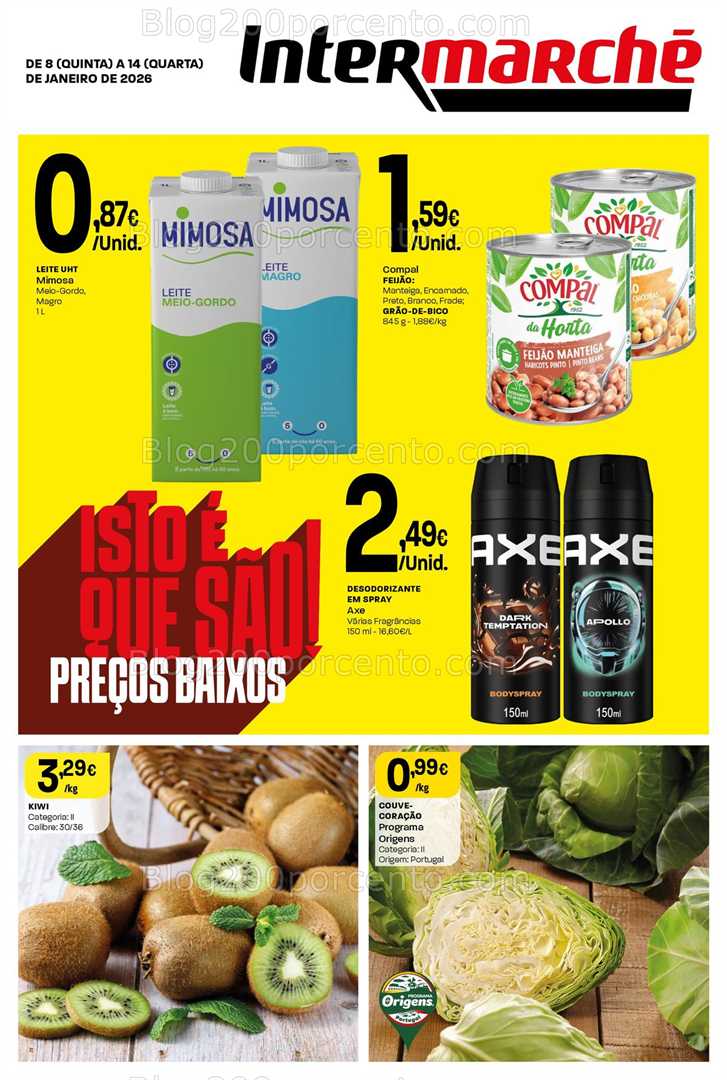 Antevisão Folheto INTERMARCHÉ Mini Promoções de 8 a 14 janeiro