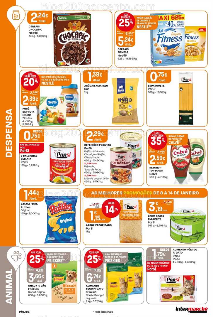 Antevisão Folheto INTERMARCHÉ Mini Promoções de 8 a 14 janeiro