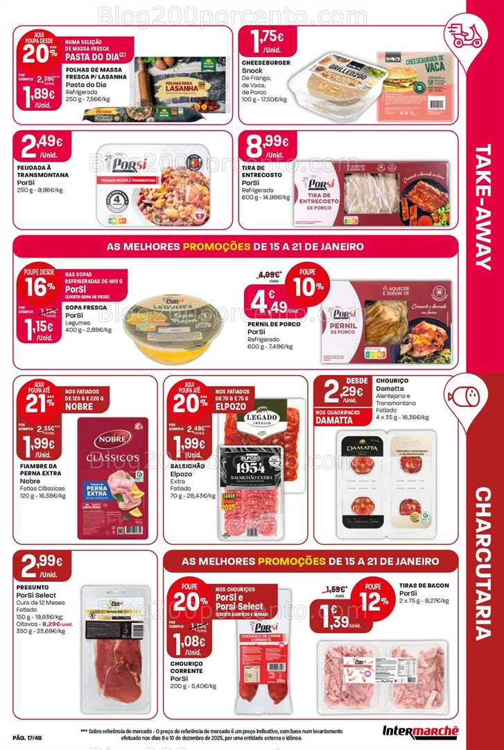 Antevisão Folheto INTERMARCHÉ Super Promoções de 15 a 21 janeiro
