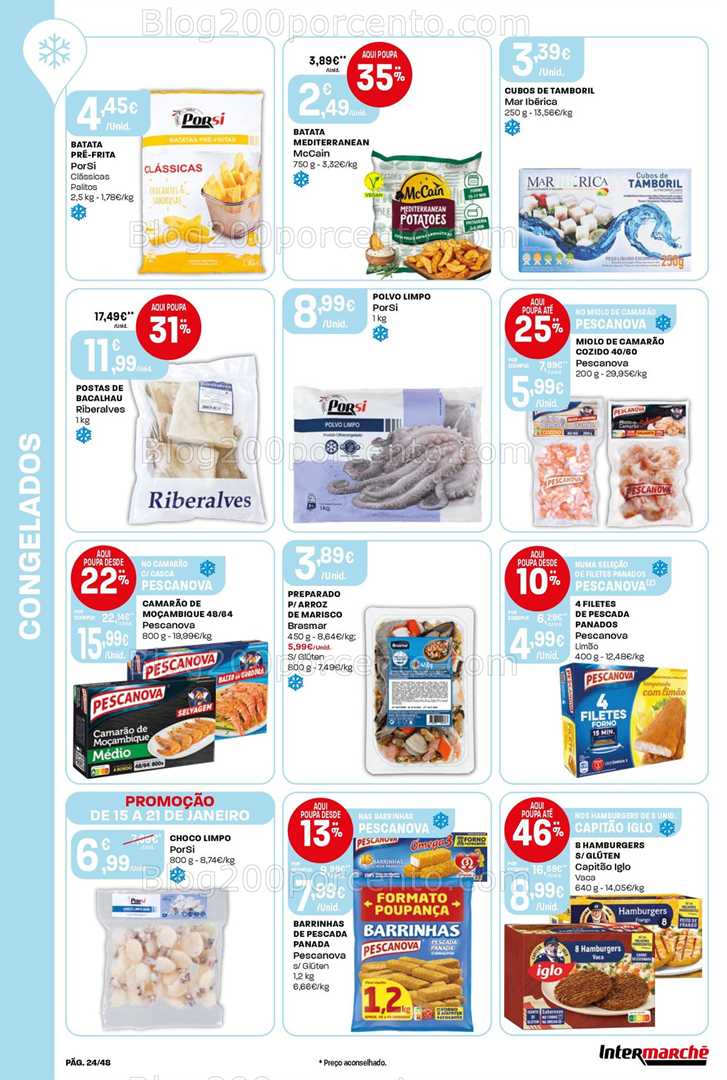 Antevisão Folheto INTERMARCHÉ Super Promoções de 15 a 21 janeiro