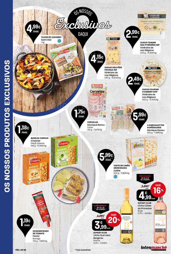 Antevisão Folheto INTERMARCHÉ Super Promoções de 15 a 21 janeiro