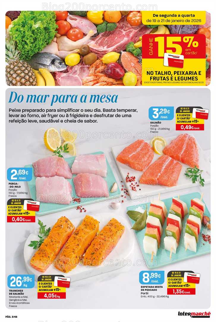 Antevisão Folheto INTERMARCHÉ Super Promoções de 15 a 21 janeiro