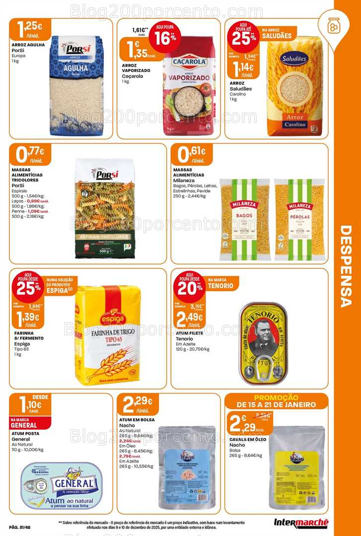 Antevisão Folheto INTERMARCHÉ Super Promoções de 15 a 21 janeiro