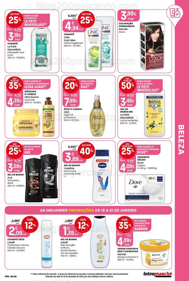 Antevisão Folheto INTERMARCHÉ Super Promoções de 15 a 21 janeiro