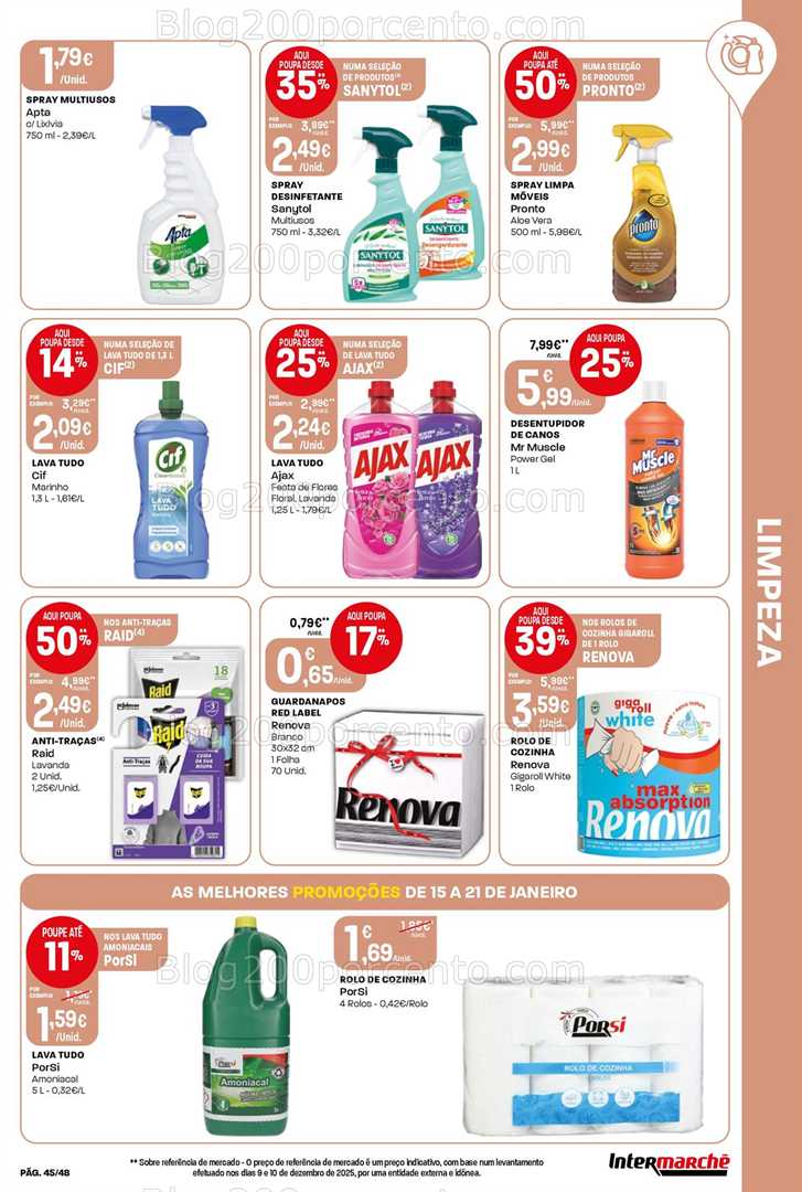 Antevisão Folheto INTERMARCHÉ Super Promoções de 15 a 21 janeiro