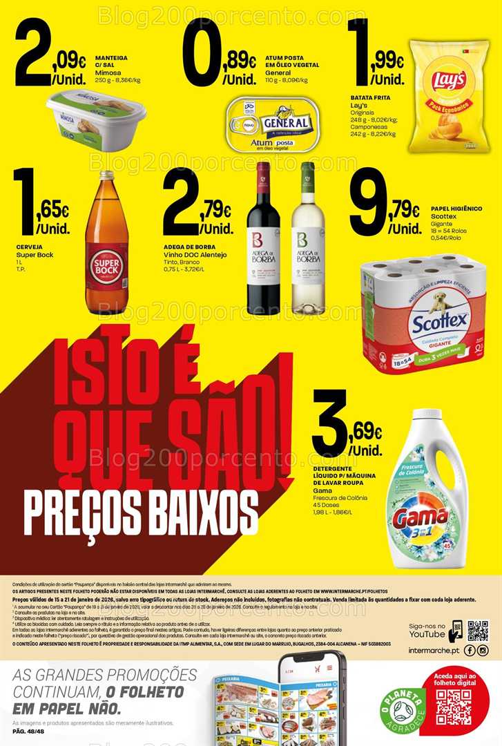 Antevisão Folheto INTERMARCHÉ Super Promoções de 15 a 21 janeiro