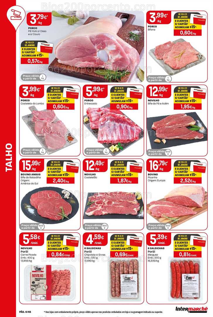Antevisão Folheto INTERMARCHÉ Super Promoções de 15 a 21 janeiro