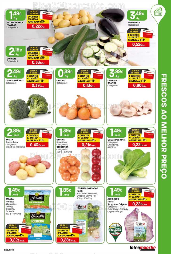 Antevisão Folheto INTERMARCHÉ Super Promoções de 15 a 21 janeiro