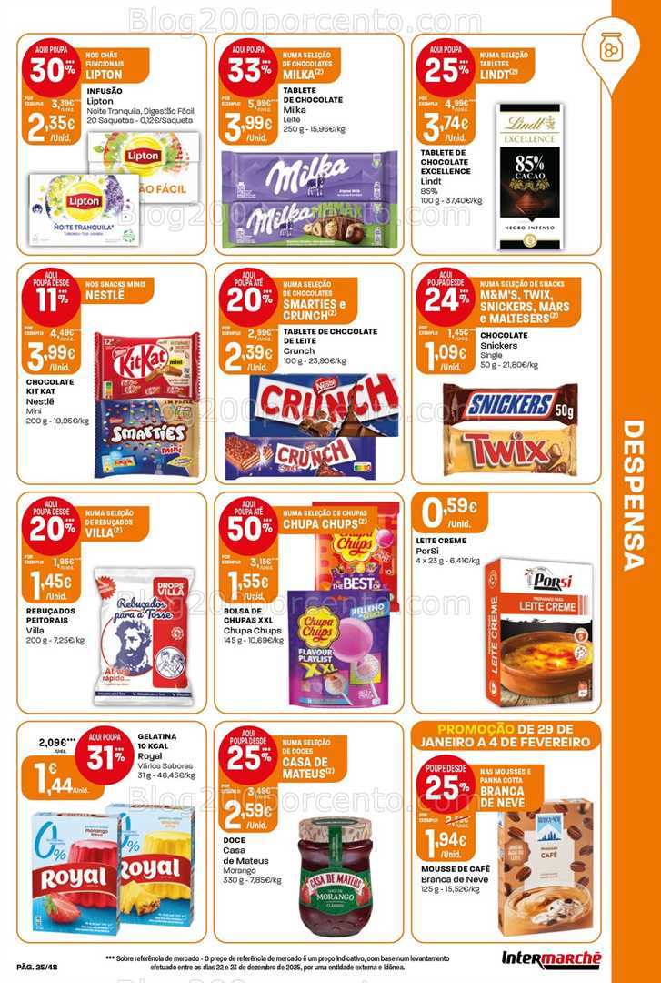 Antevisão Folheto INTERMARCHÉ Promoções de 29 janeiro a 4 fevereiro