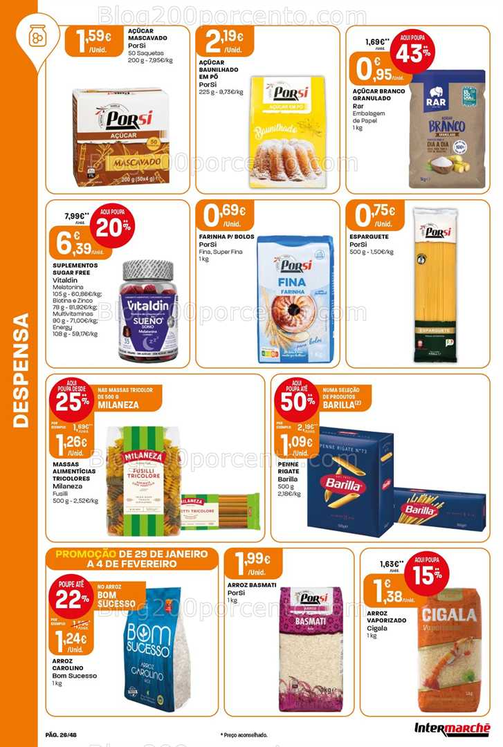 Antevisão Folheto INTERMARCHÉ Promoções de 29 janeiro a 4 fevereiro