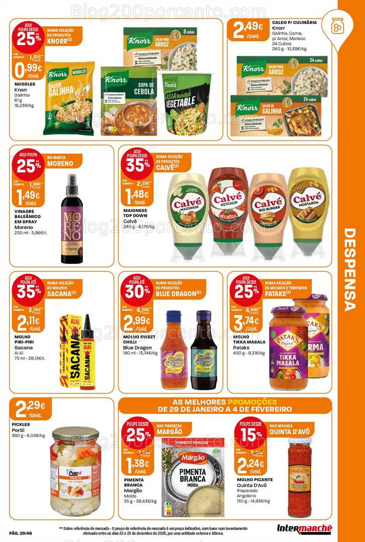 Antevisão Folheto INTERMARCHÉ Promoções de 29 janeiro a 4 fevereiro