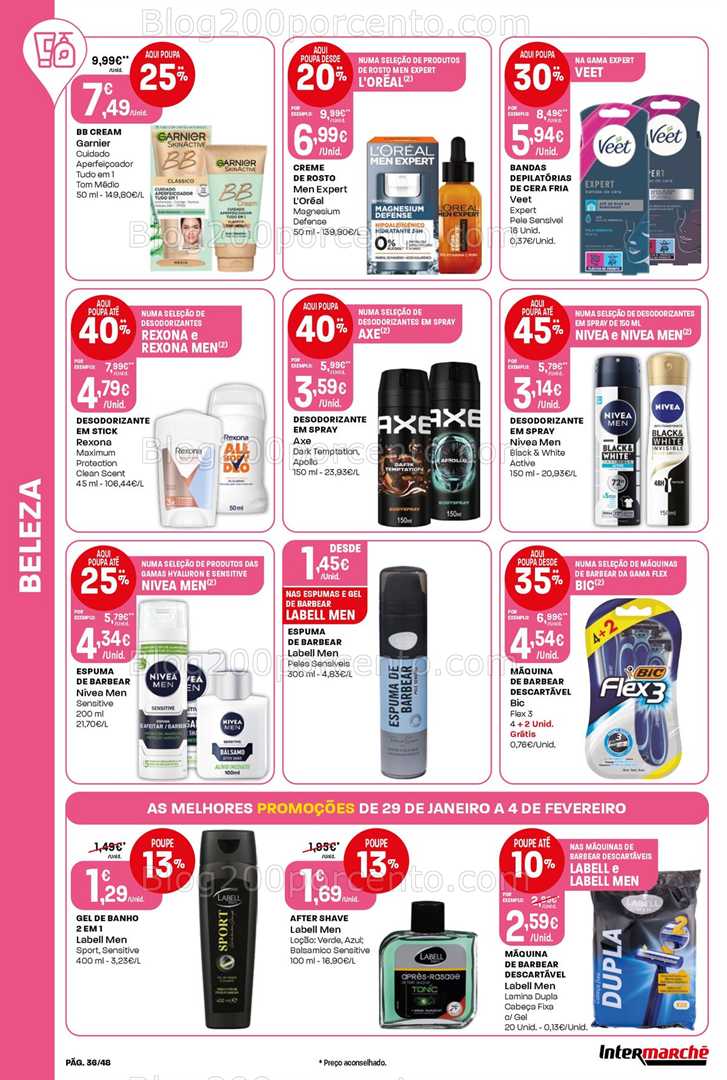 Antevisão Folheto INTERMARCHÉ Promoções de 29 janeiro a 4 fevereiro