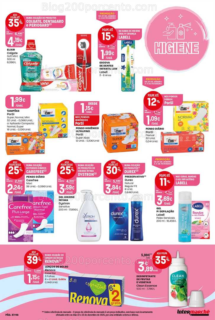 Antevisão Folheto INTERMARCHÉ Promoções de 29 janeiro a 4 fevereiro