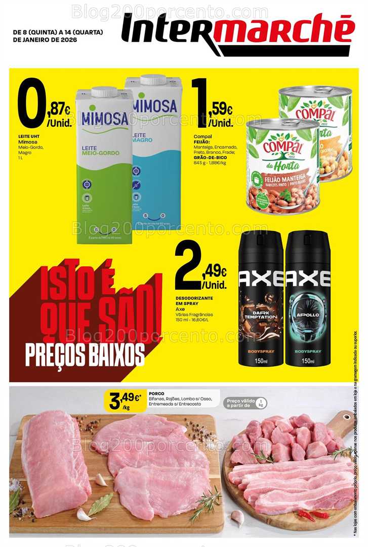 Antevisão Folheto INTERMARCHÉ Super Promoções de 8 a 14 janeiro
