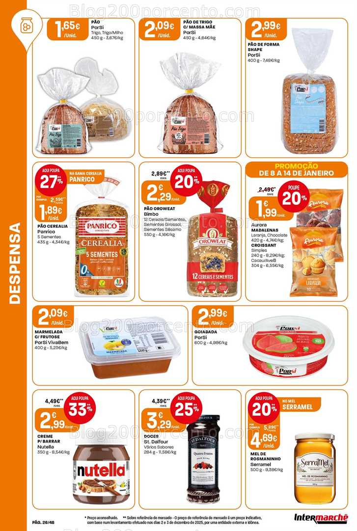 Antevisão Folheto INTERMARCHÉ Super Promoções de 8 a 14 janeiro
