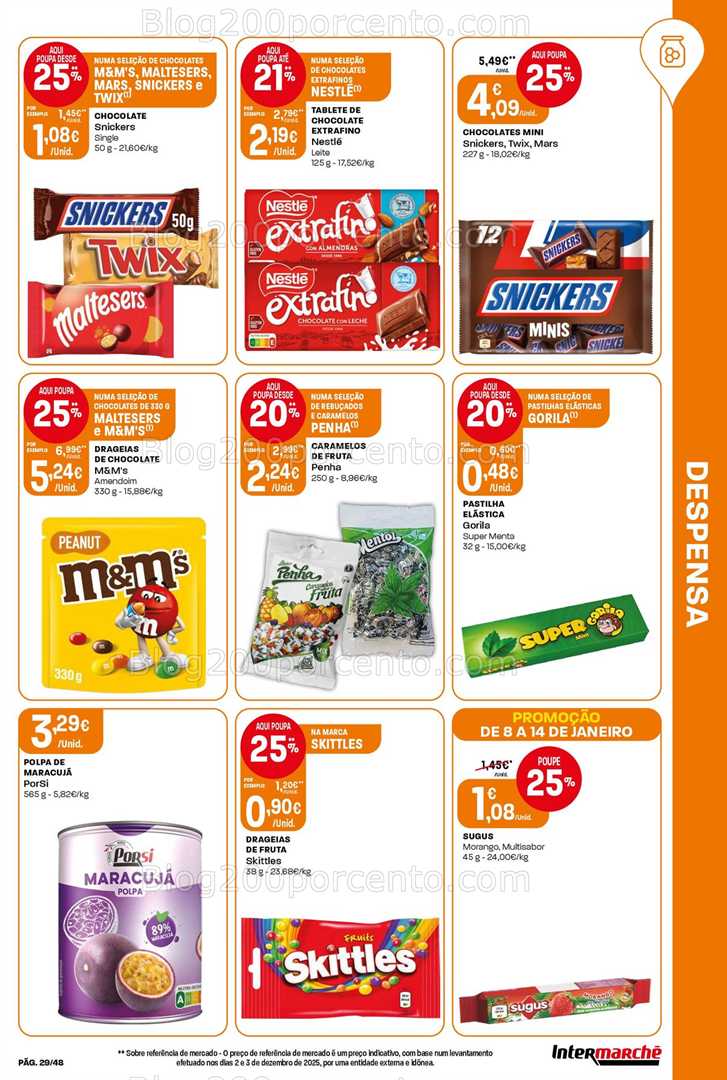Antevisão Folheto INTERMARCHÉ Super Promoções de 8 a 14 janeiro
