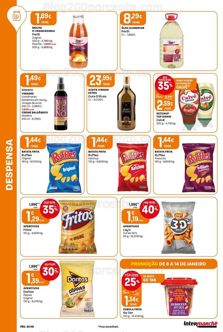 Antevisão Folheto INTERMARCHÉ Super Promoções de 8 a 14 janeiro