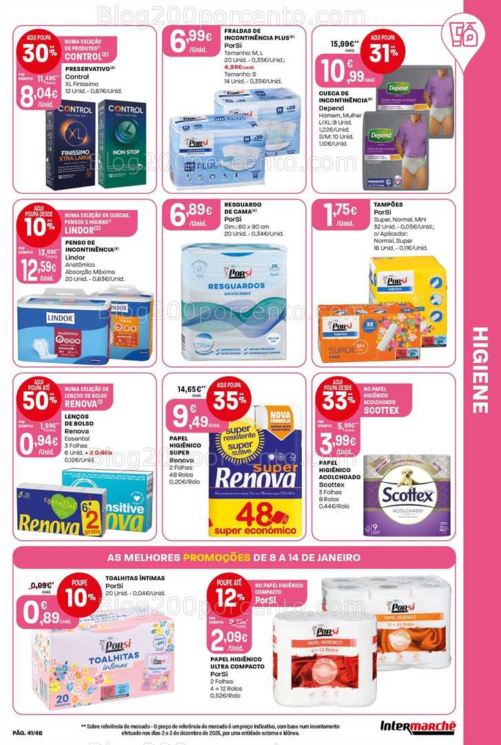 Antevisão Folheto INTERMARCHÉ Super Promoções de 8 a 14 janeiro