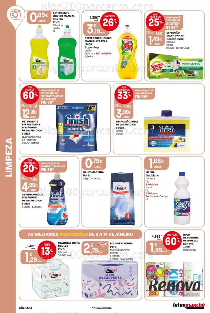 Antevisão Folheto INTERMARCHÉ Super Promoções de 8 a 14 janeiro