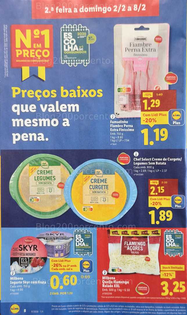 Antevisão Folheto LIDL Promoções de 2 a 8 fevereiro