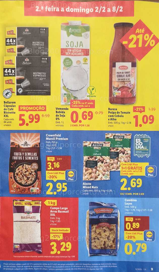 Antevisão Folheto LIDL Promoções de 2 a 8 fevereiro