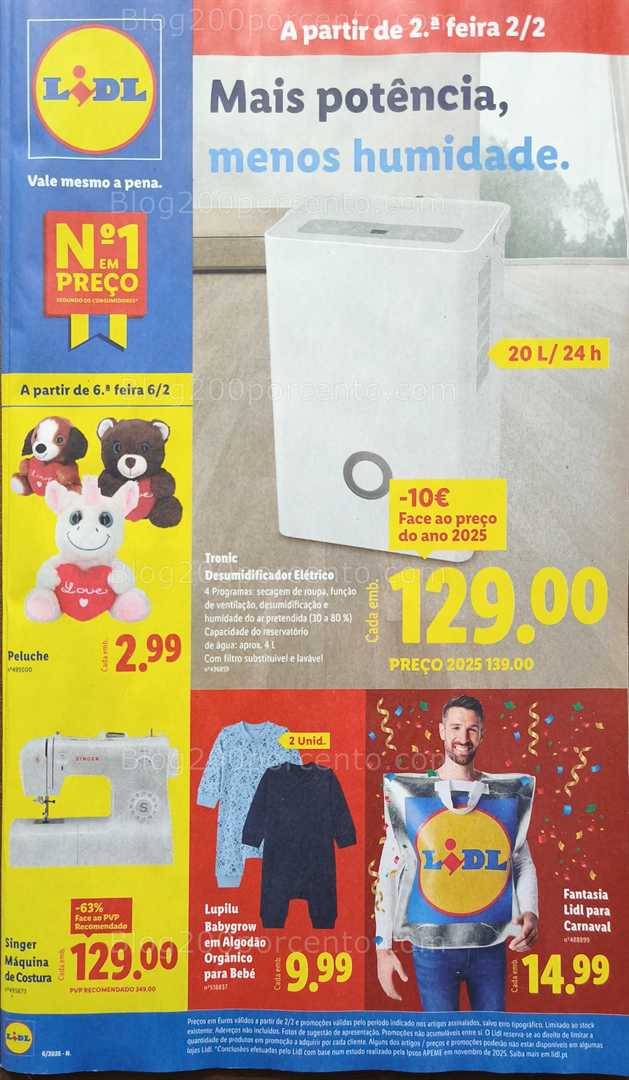 Antevisão Folheto LIDL Bazar Promoções de 2 a 12 fevereiro