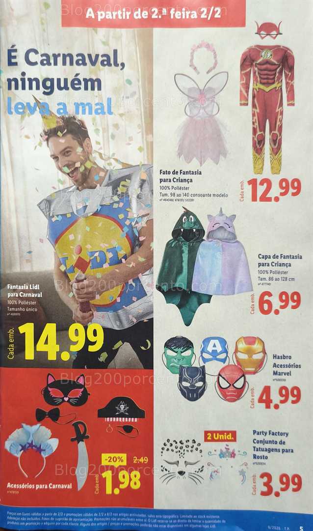 Antevisão Folheto LIDL Bazar Promoções de 2 a 12 fevereiro