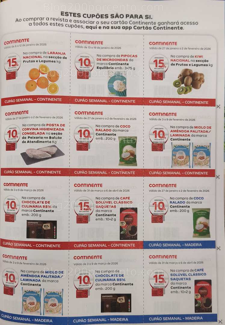 Antevisão Revista CONTINENTE Magazine Inverno Janeiro a Março - Vales de Desconto