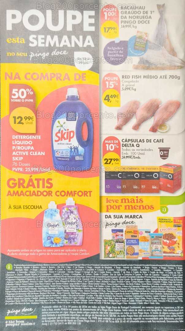 Antevisão Folheto PINGO DOCE Promoções de 13 a 19 janeiro