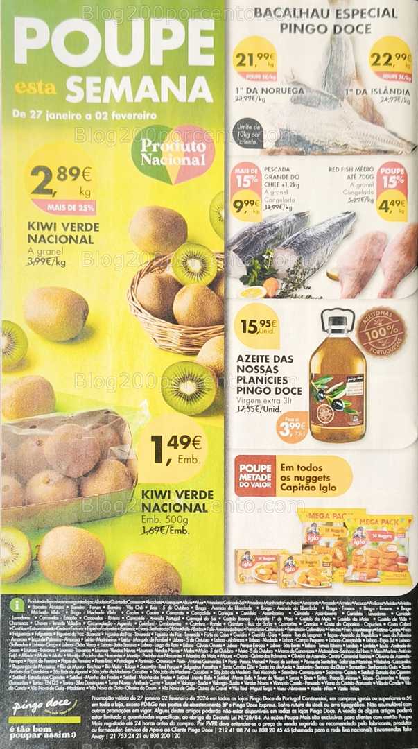Antevisão Folheto PINGO DOCE Promoções de 27 janeiro a 2 fevereiro