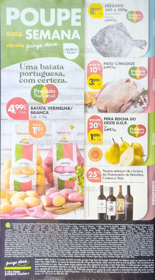 Antevisão Folheto PINGO DOCE Promoções de 6 a 12 janeiro