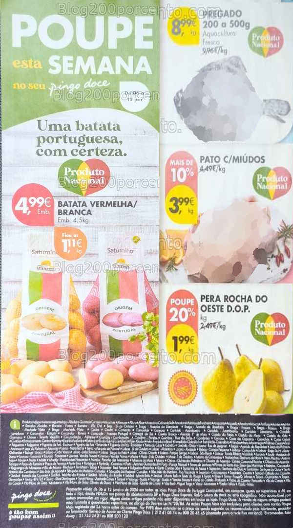 Antevisão Folheto PINGO DOCE Promoções de 6 a 12 janeiro