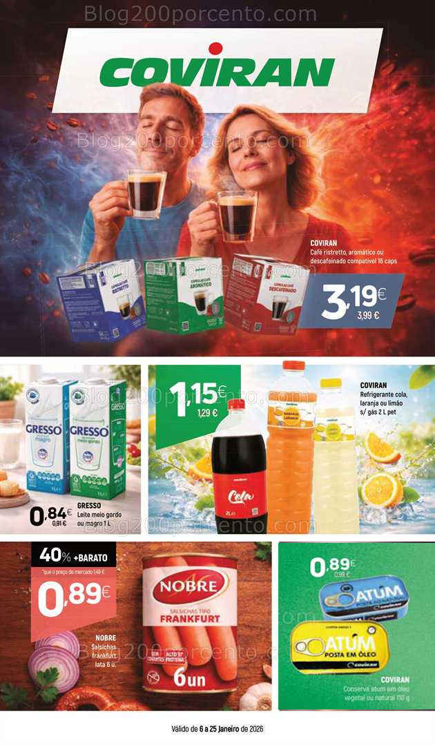 Antevisão Folheto COVIRAN Promoções de 6 a 25 janeiro