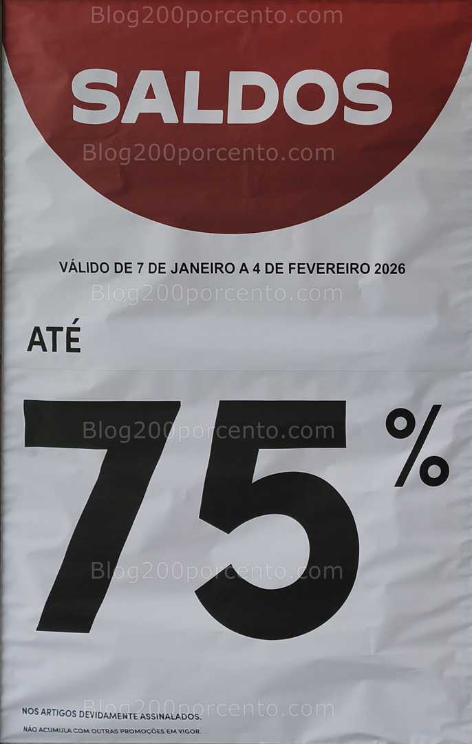 Alerta - Avistamento 75% desconto CONTINENTE Saldos Promoções de 7 janeiro a 4 fevereiro