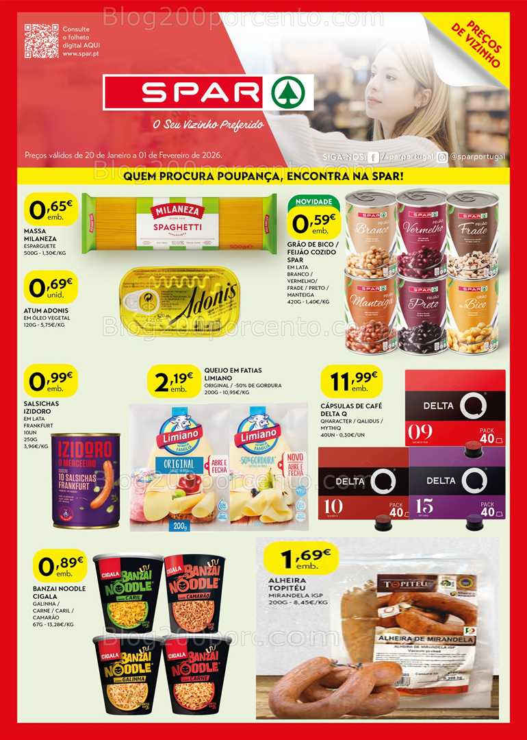 Antevisão Folheto SPAR Promoções de 20 janeiro a 1 fevereiro