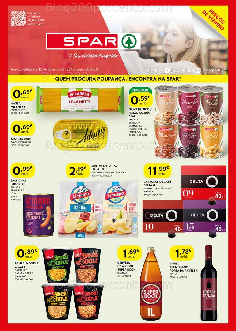 Antevisão Folheto SPAR Promoções de 20 janeiro a 1 fevereiro