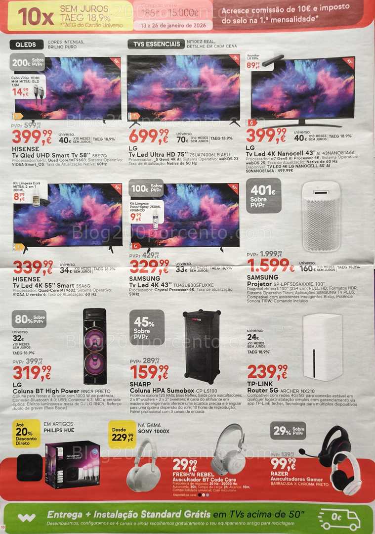 Antevisão Folheto WORTEN Promoções de 13 a 26 janeiro