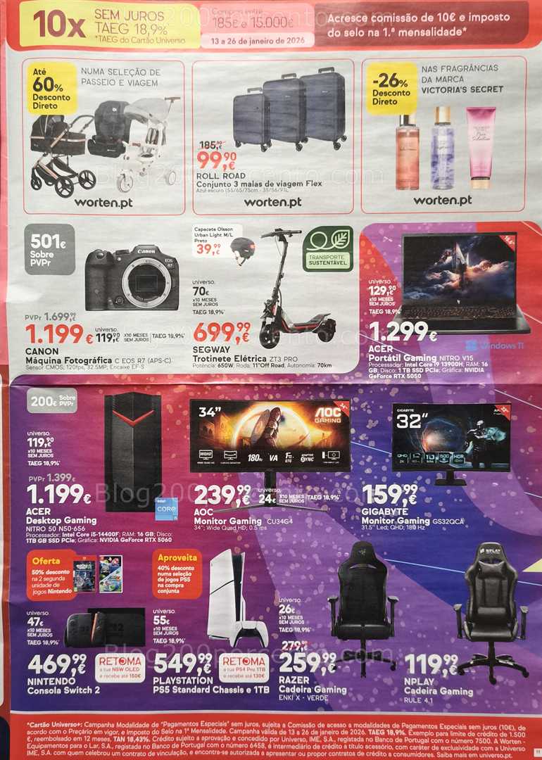 Antevisão Folheto WORTEN Promoções de 13 a 26 janeiro