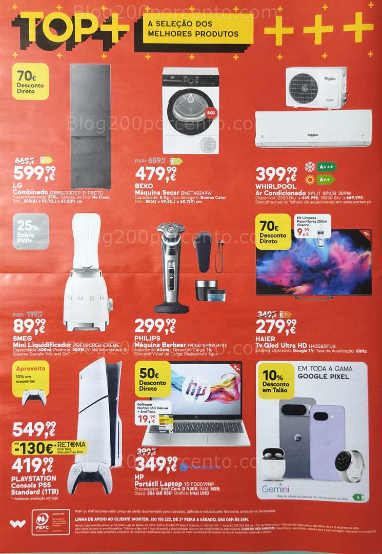 Antevisão Folheto WORTEN Promoções de 6 a 12 janeiro